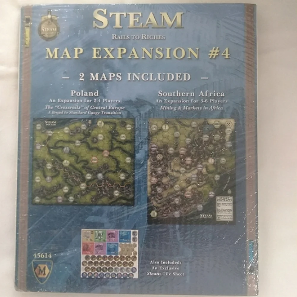 Steam Rails to Riches Map Expansion #4 of 2 Maps Poland South Africa Train Game